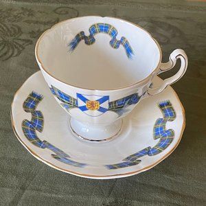 Vintage Adderley Nova Scotia Tartan Tea Cup and Saucer
